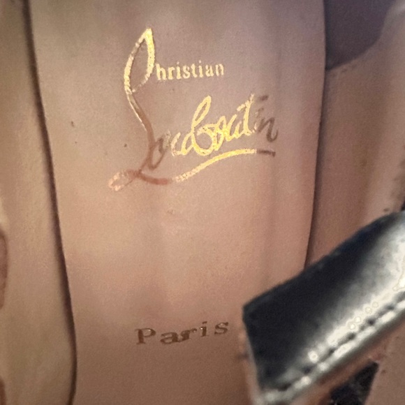 Christian Louboutin Leather Luly Peep Toe Mary-Jane Pumps Black size 39 EUC - Picture 13 of 13